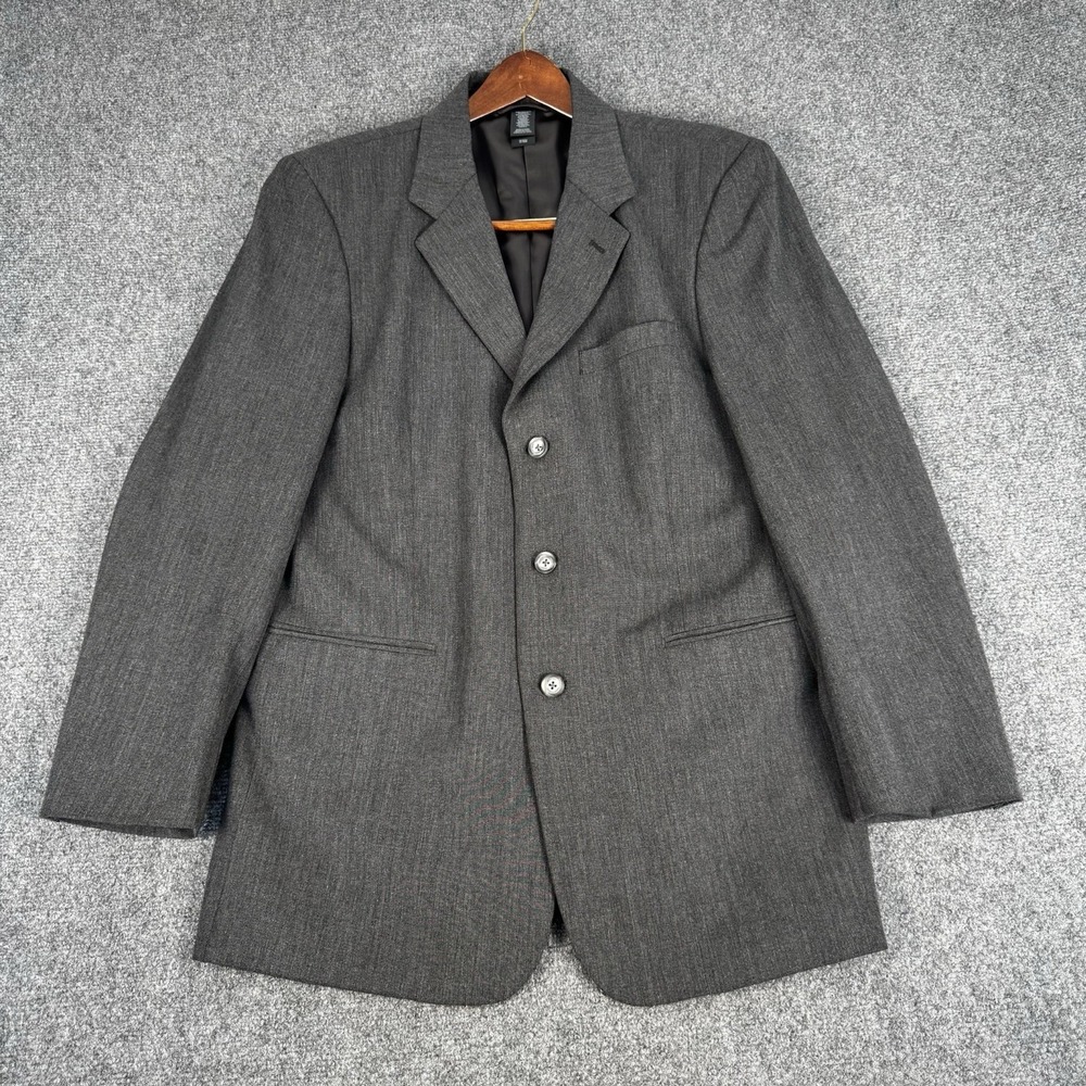 Claiborne 3 Button Blazer Suit Jacket Sport Coat 40R
